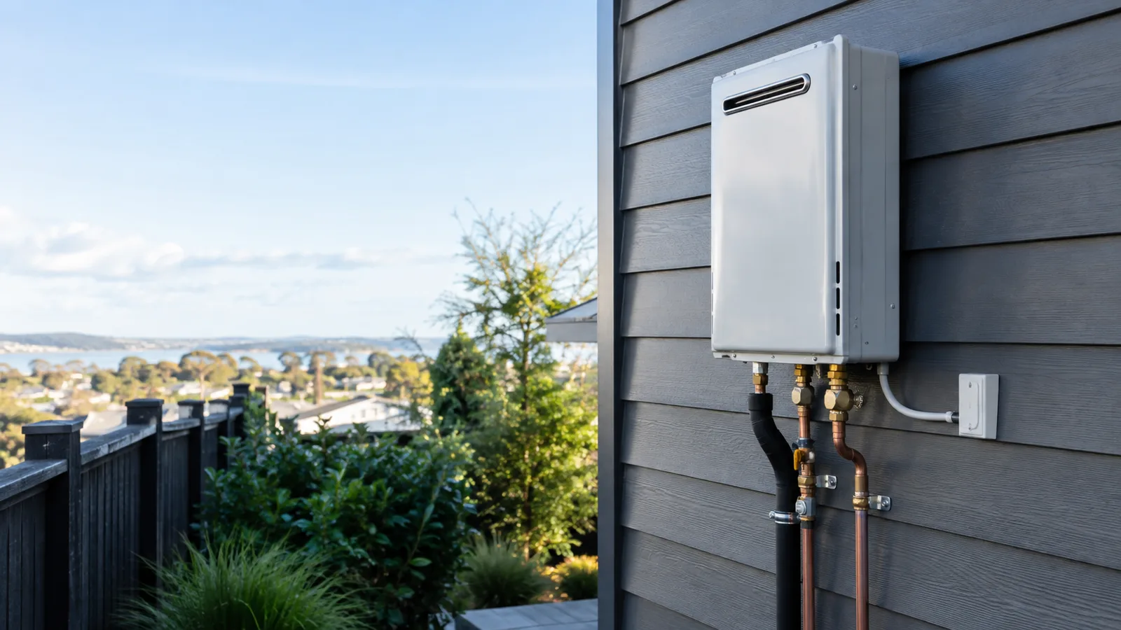 Continuous-flow hot water service illustration