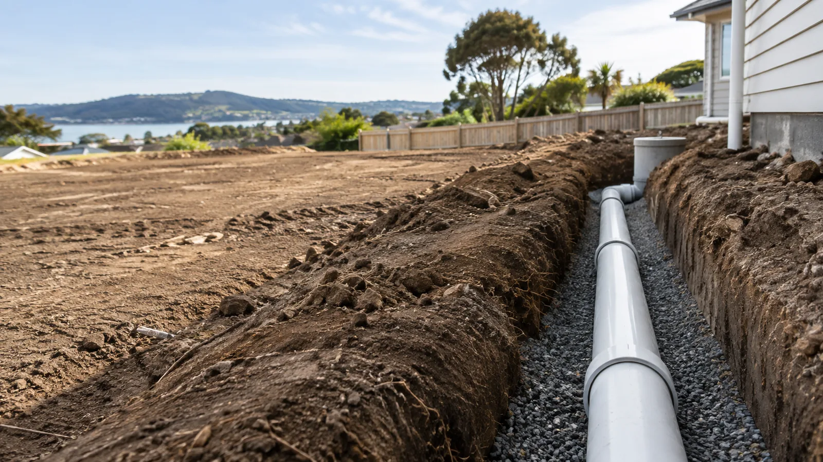 Drainlaying service illustration