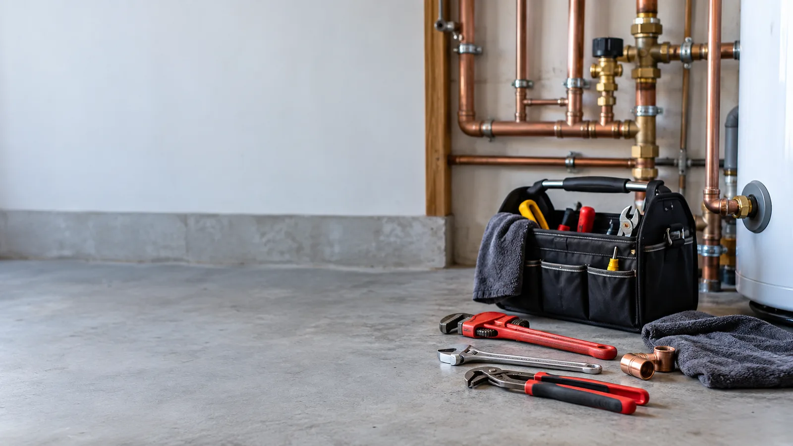 Plumbing maintenance service illustration