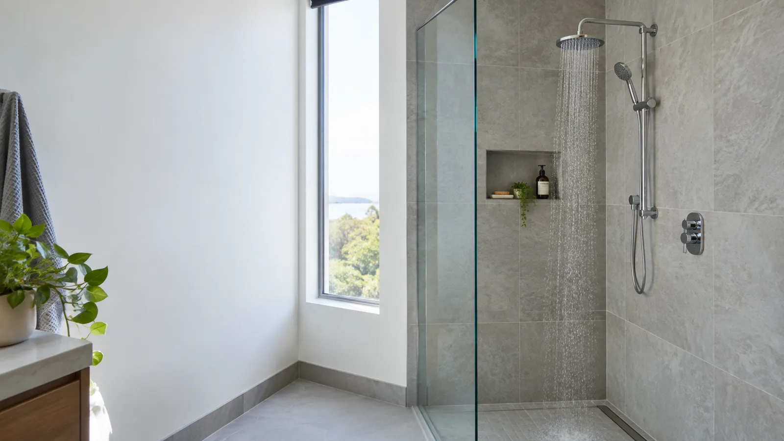 Shower repairs and replacement service illustration