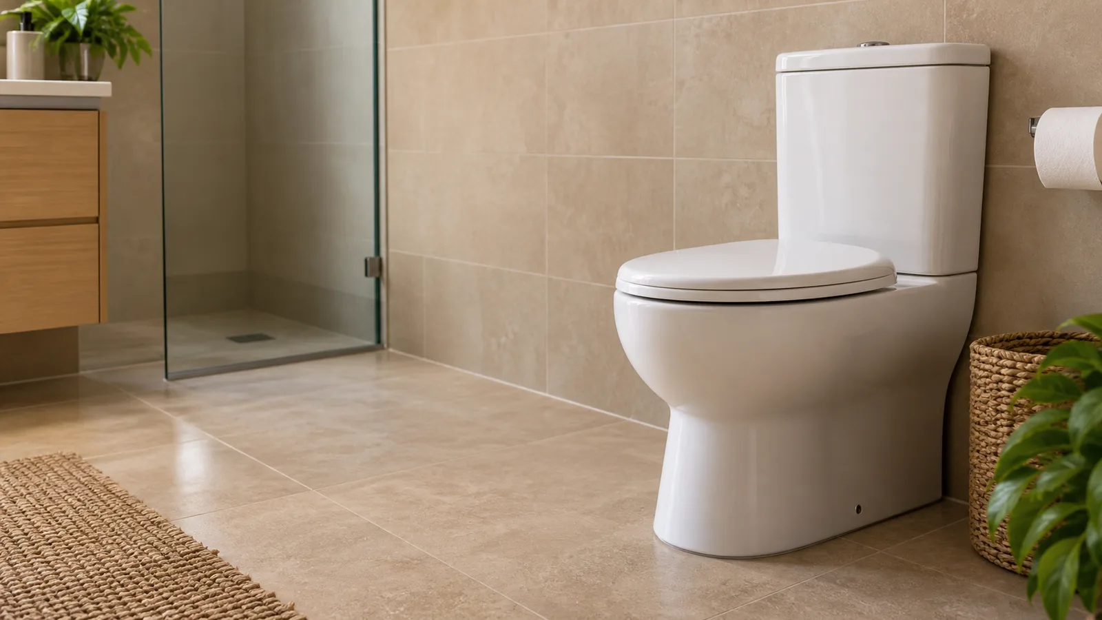 Toilet repairs and installation service illustration