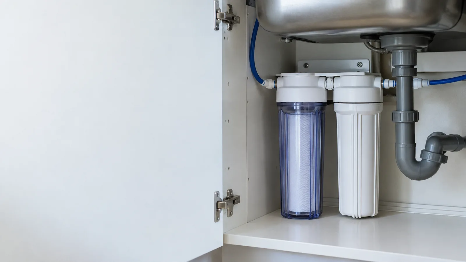 Water filtration installation service illustration
